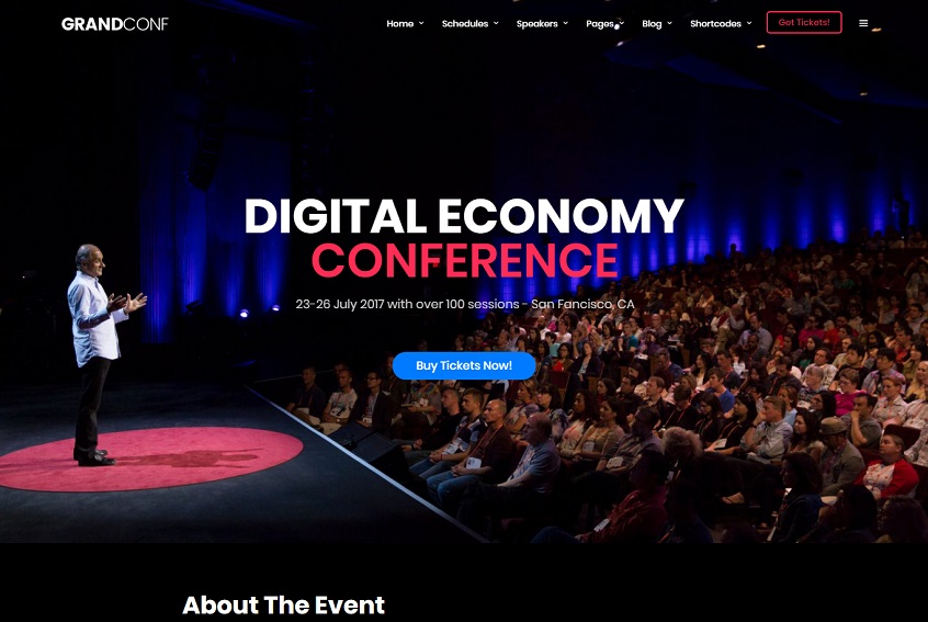Grand Conference - Event HTML Template
